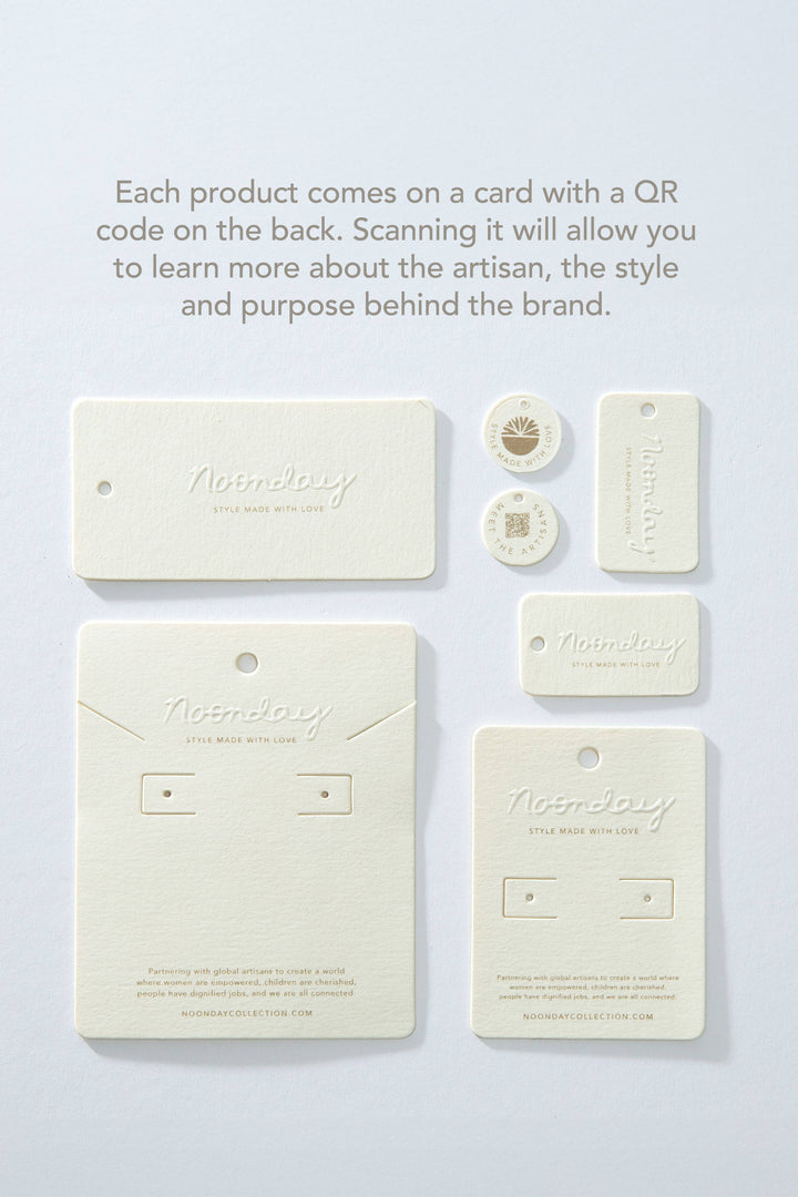 Carved Horn Calypso Earrings