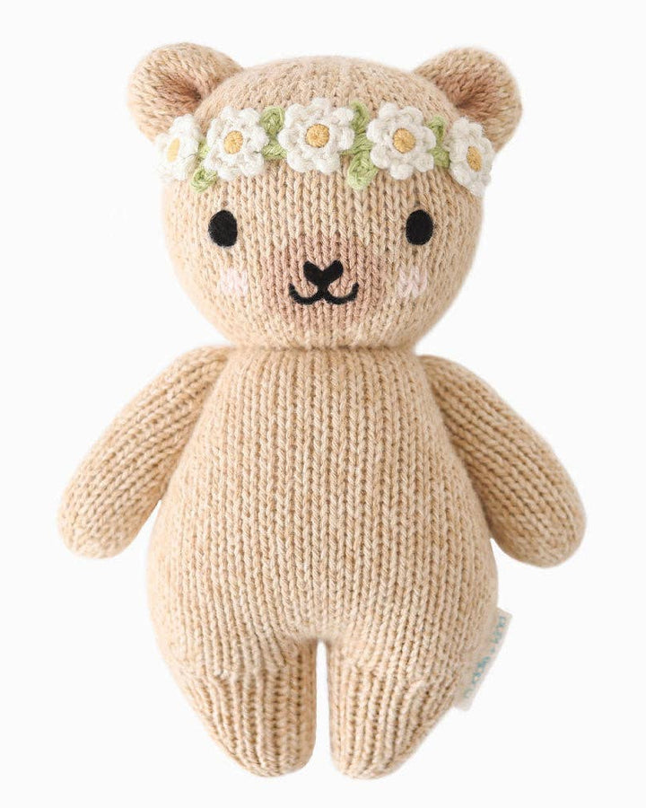 Baby Honey Bear - Ivory Floral