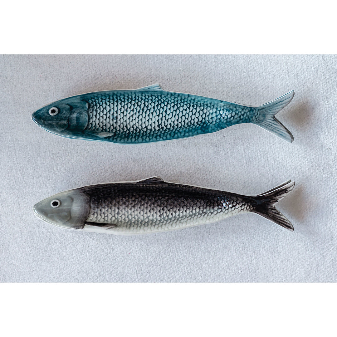 Hand-Painted Sardine Plate