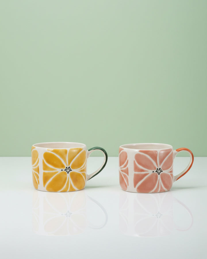 Flower Stoneware Mug