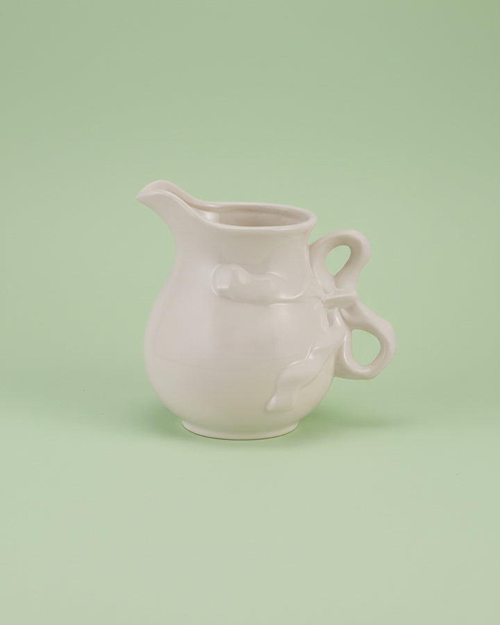 Bow Stoneware Pitcher