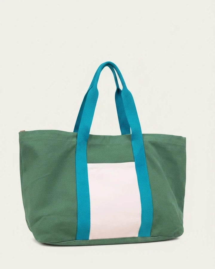 Colorblock Canvas Carryall