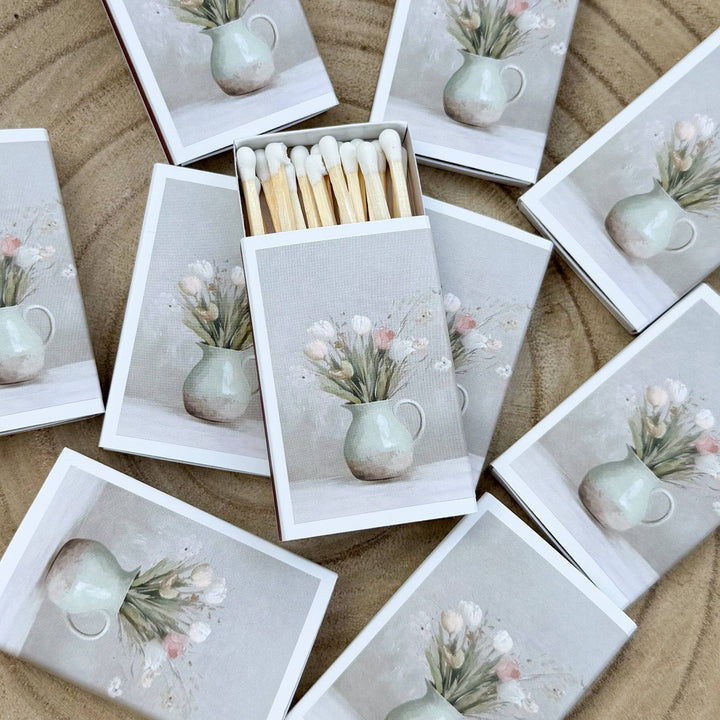 Vase of Tulips Match Set // Spring Vintage Landscape