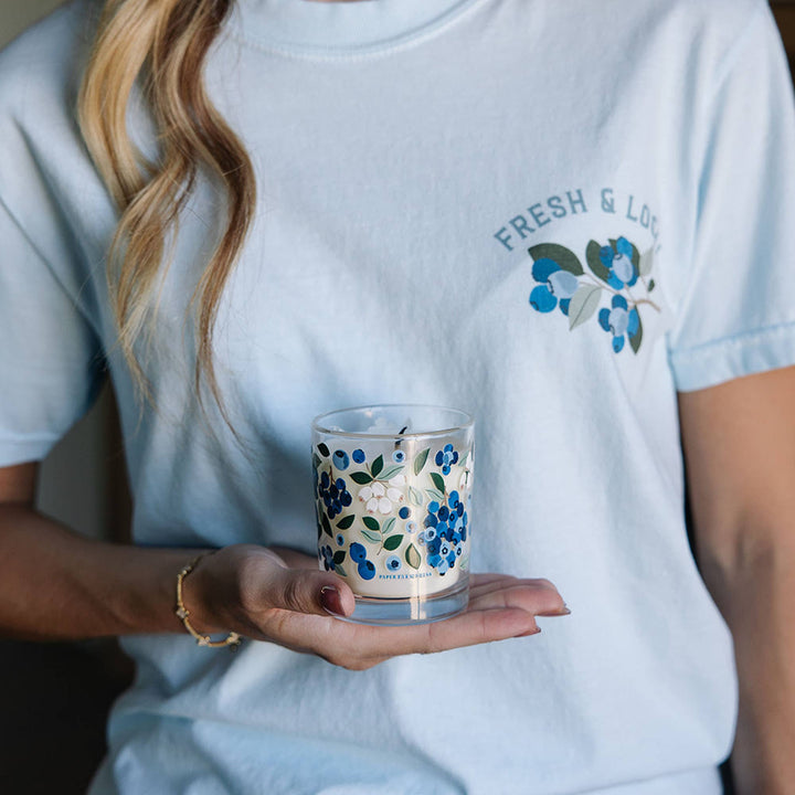 Blueberry Field Scented Soy Hand-Poured Candle