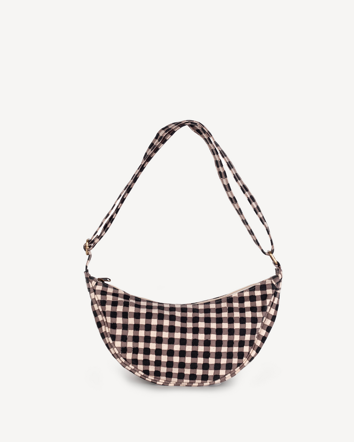 Moon Sling Bag - Ink Gingham
