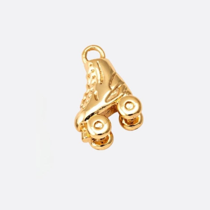 Gold Retro Roller Charm