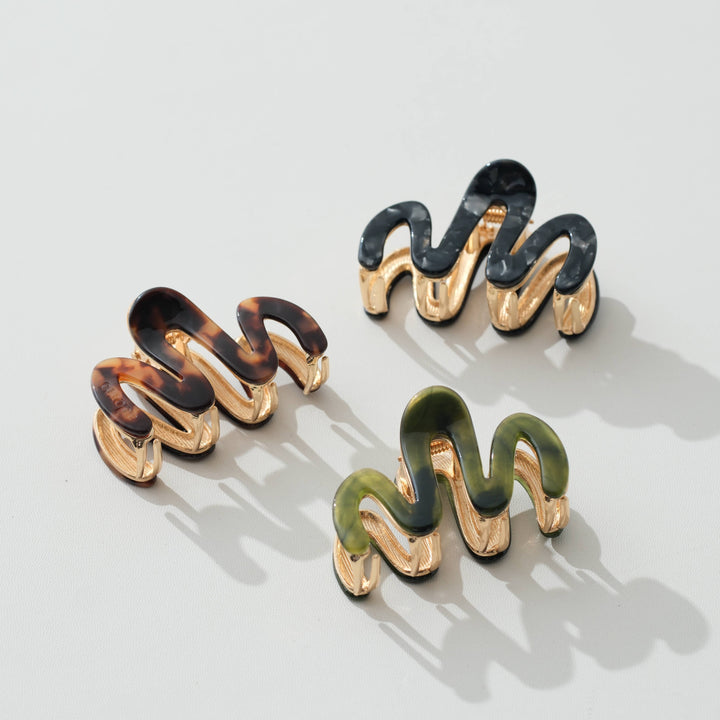Willow Mini Vintage Metal Squiggle Claw Clip