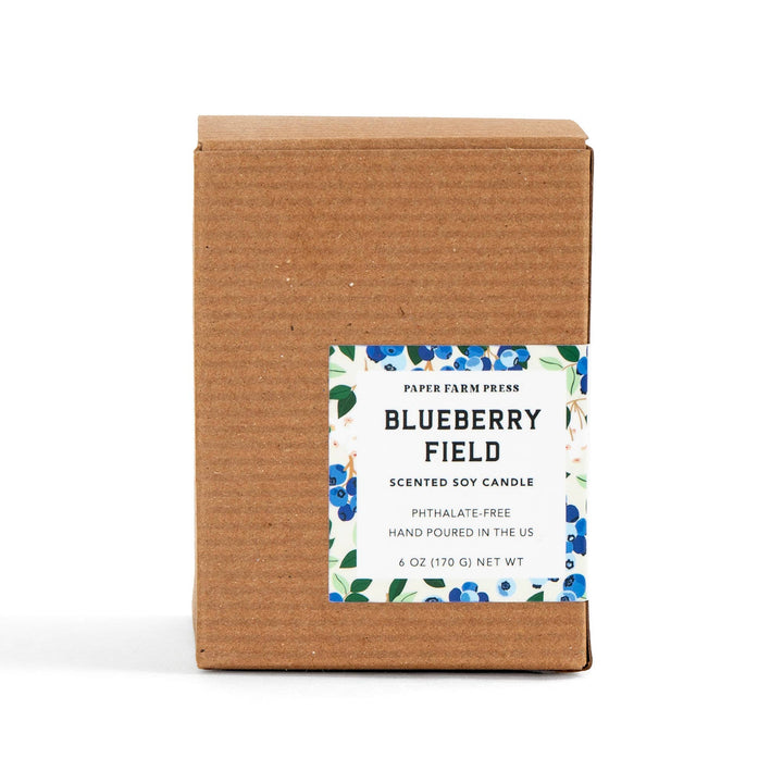 Blueberry Field Scented Soy Hand-Poured Candle