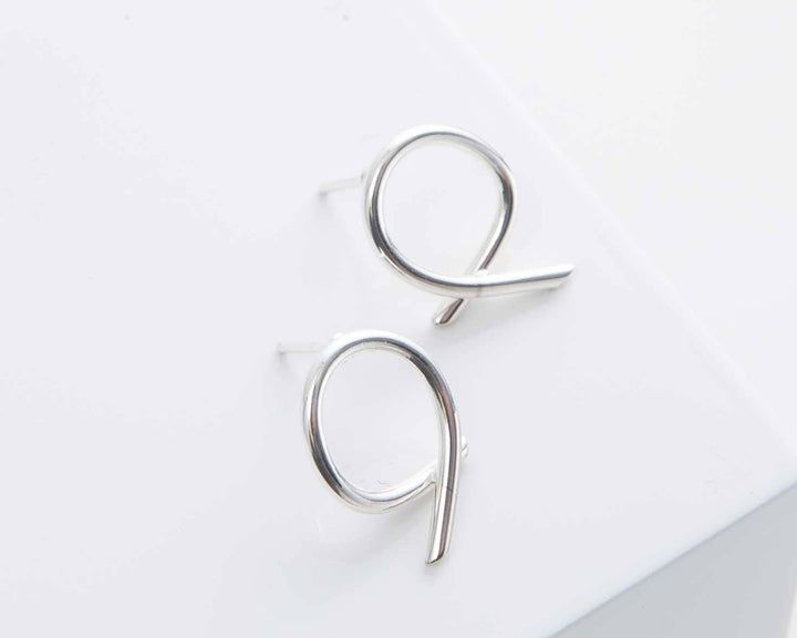Silver Stitch Earrings