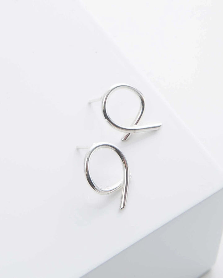 Silver Stitch Earrings