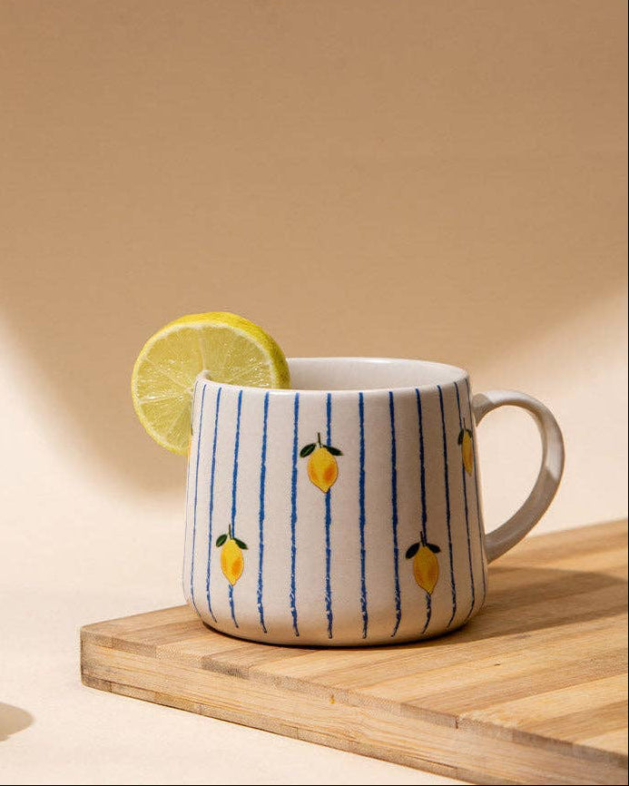 Lemon Stripe Mug