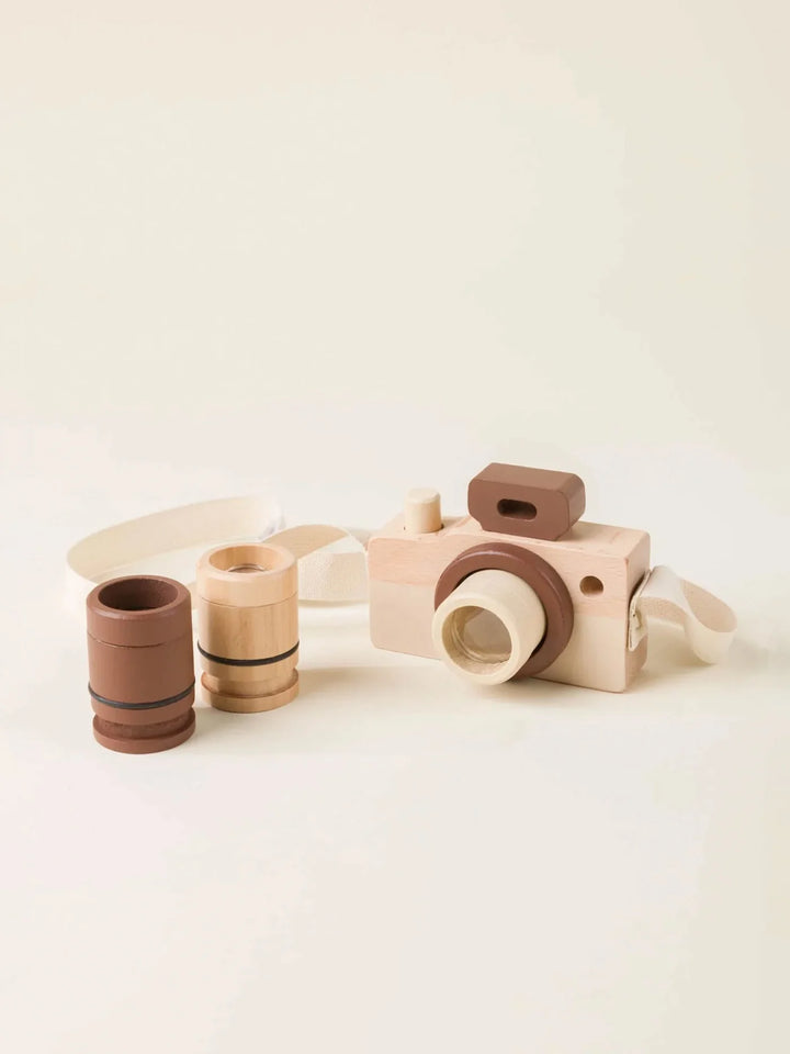 Wooden Camera with Bag