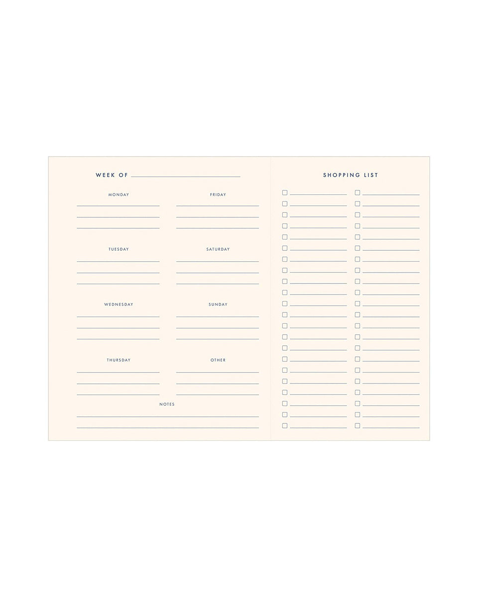 Lemon Pattern Meal Planner
