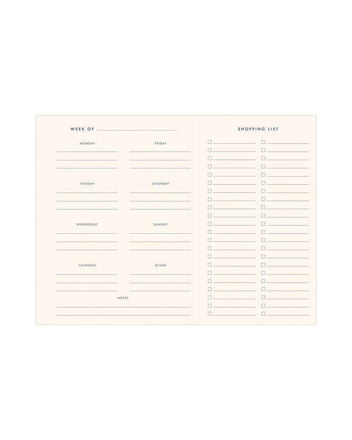 Lemon Pattern Meal Planner