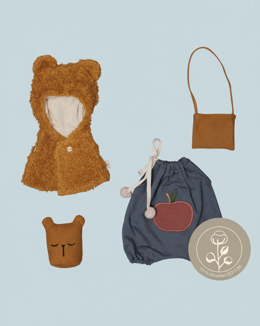 Bear Cape Doll Clothes Set