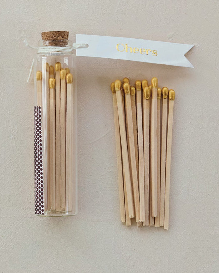 Cheers Glass Bottle Match Holder