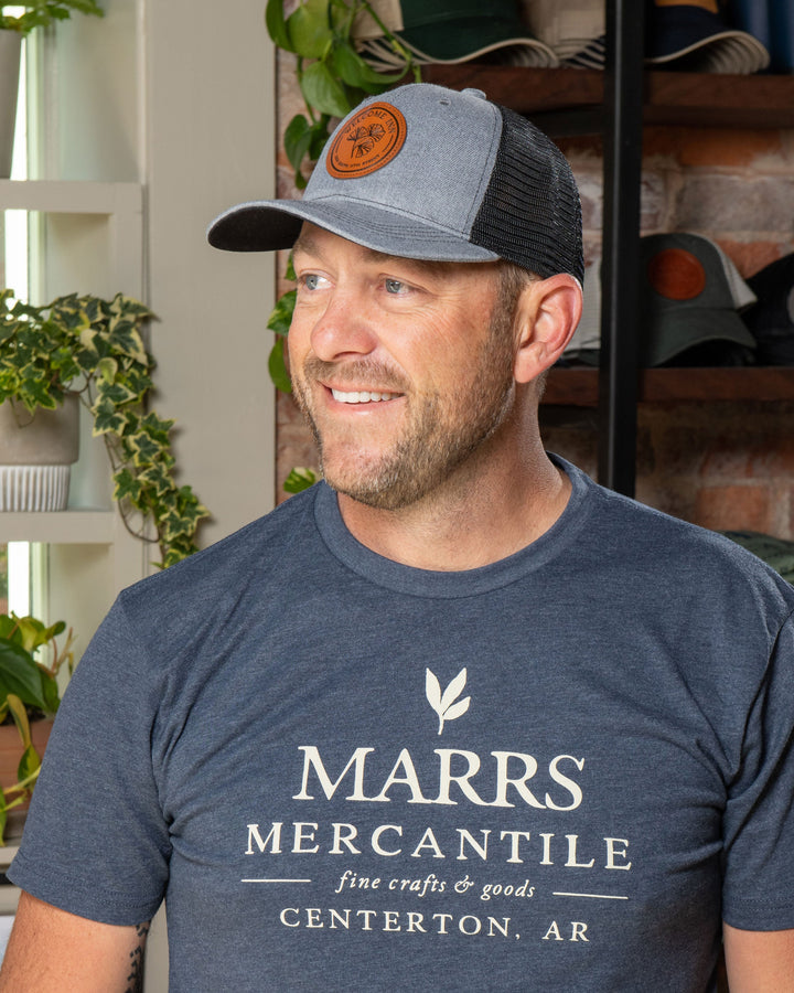 Welcome Inn Curved Brim Hat - Grey