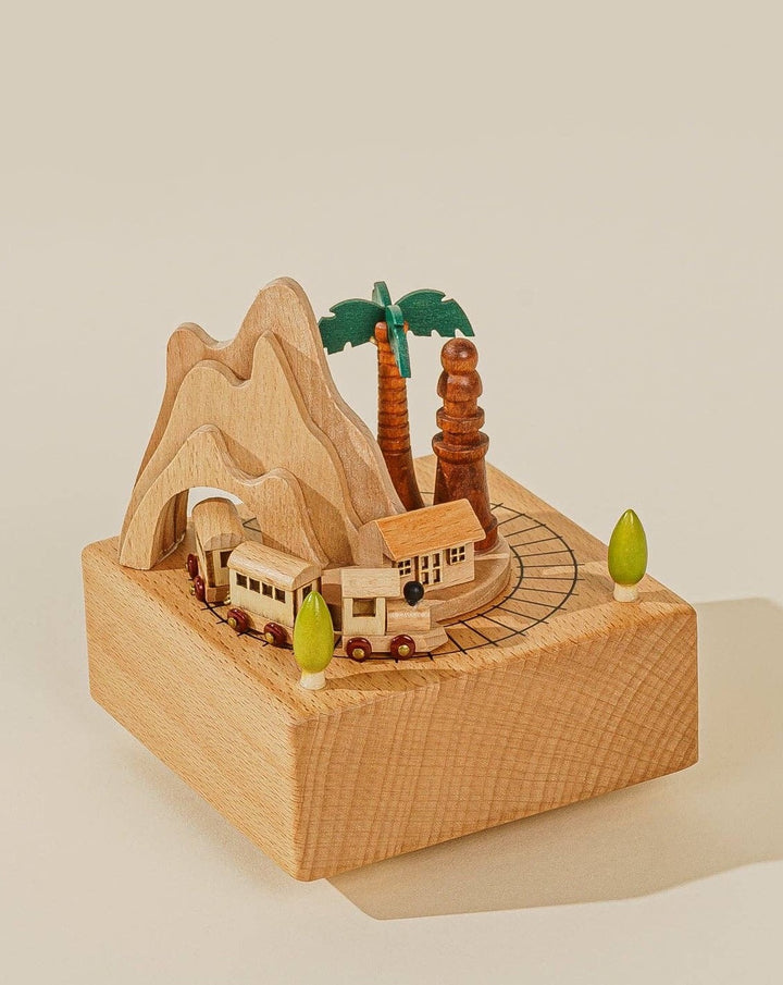 Wooden Music Box - Little Train